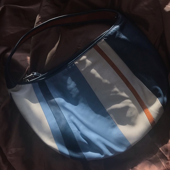 Authentic Coach Colorblock Handbag - Picture 2 of 8